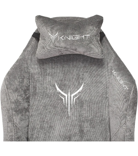 Кресло Бюрократ Knight N1 Fabric серый, ткань, 120 кг, механизм качания
