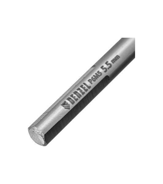 Сверло спиральное по металлу Denzel 5,5 x 93мм, Р6М5, Golden Tip
