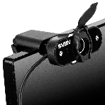 Веб-камера SVEN IC-915 1280x720, 30 кадр/с, USB Type-A, микрофон, шторка приватности, универсальное крепление, фото5