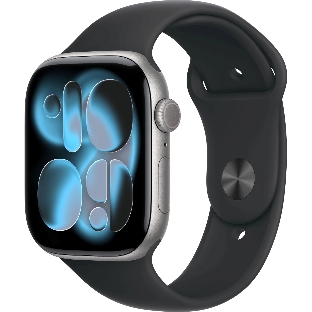 Умные часы Apple Apple Watch Series 11 GPS A3333 1.96' OLED, 4G (LTE), Wi-Fi, Bluetooth 5.3, NFC, IPX8, серый космос, черный