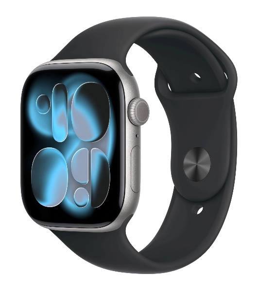 Умные часы Apple Apple Watch Series 11 GPS A3333 1.96' OLED, 4G (LTE), Wi-Fi, Bluetooth 5.3, NFC, IPX8, серый космос, черный