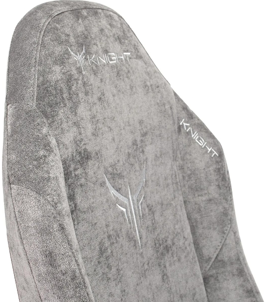 Кресло Бюрократ Knight N1 Fabric серый, ткань, 120 кг, механизм качания