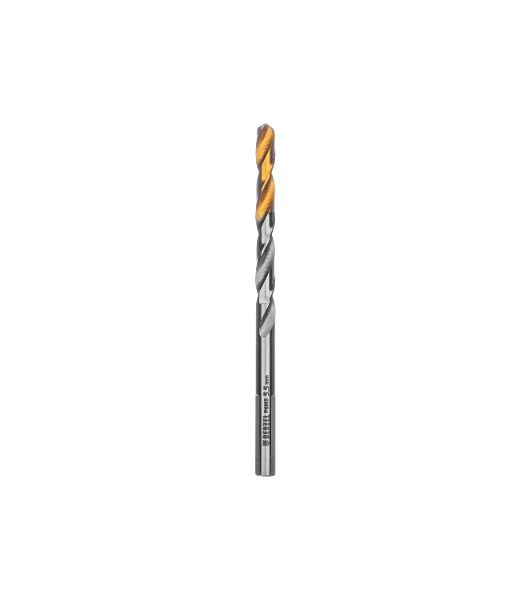 Сверло спиральное по металлу Denzel 5,5 x 93мм, Р6М5, Golden Tip