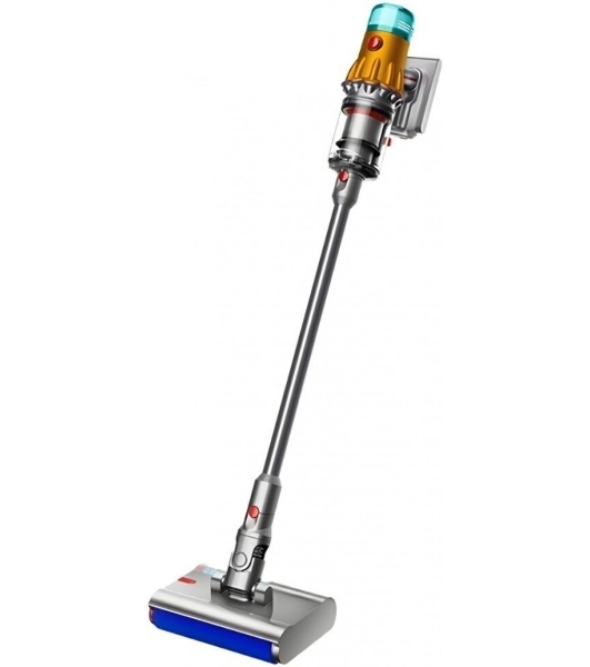 Пылесос вертикальный Dyson V12S Detect Slim Submarine 485350-01 золотой/серый металлик, питание от аккумулятора, 150 Вт, уборка сухая/влажная, пылесборник 0.35 л