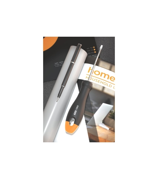 Отвертка шлицевая Home Series Gray' Deli HT1103C 3x75мм Эксклюзивный дизайн, рукоятка из высококачественного софттач пластика