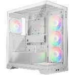 Компьютерный корпус XPG INVADER X WHITE (INVADERXMT-WHCWW) Mid-Tower Gaming ATX PC Case with Panoramic View, Tempered Glass Panels, and RGb Lighting Black, фото 1