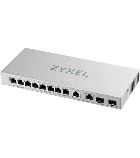 Коммутатор Zyxel XGS1010-12-ZZ0102F 8x1 Гбит/с 2x2.5 Гбит/с 2SFP+ неуправляемый