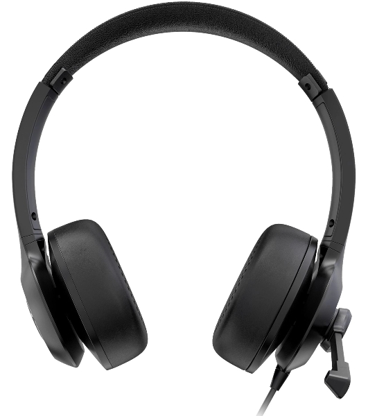Гарнитура Acer OHW309 чёрный, проводная, USB/mini jack 3.5 мм