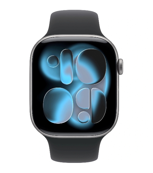 Умные часы Apple Apple Watch Series 11 GPS A3333 1.96' OLED, 4G (LTE), Wi-Fi, Bluetooth 5.3, NFC, IPX8, серый космос, черный