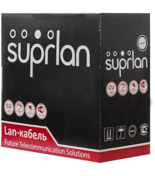 Кабель информационный Suprlan Standard 01-0320-1 cat.5e U/UTP 4 пары 24AWG LSZH универсальный 305м серый