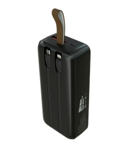 Портативный аккумулятор More choice (4620202550637) PB55-30 с кабелем 1USB 3.0A 22.5W PD - 30000mAh черный
