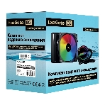 Комплект жидкостного охлаждения ExeGate BlackWater-120V3.PWM.RGb (RGb подсветка, LGA2066/2011/1366/1150/1151/1155/1156/1200/1700/1851/AM4/AM5/FM1/FM2/FM2+/AM2/AM2+/AM3/AM3+, TDP 150W, Fan 120мм 4pin PWM 600-1800RPM Hydro bearing, помпа 3pin 2700RPM, макс. шум 37db, с термопастой, на винтах, черный, Color Box), фото3