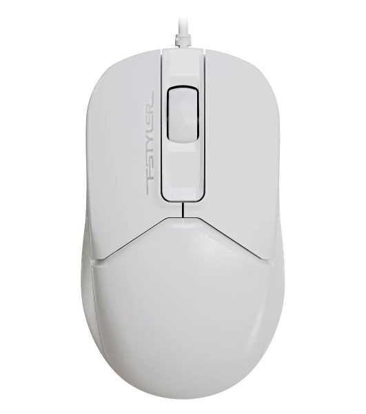 Мышь проводная A4Tech Fstyler FM12 белый, 1200 dpi, USB, кнопки - 3