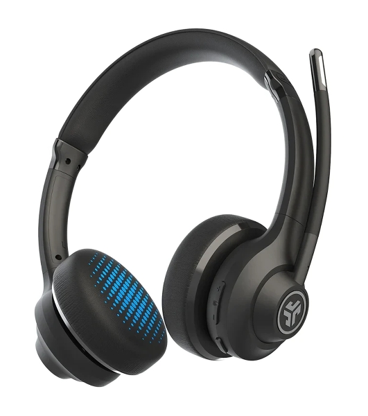 Гарнитура JLab Work Wireless Headset Gen 2 чёрный, беспроводная, Bluetooth/USB-C, до 45 ч, микрофон с шумоподавлением