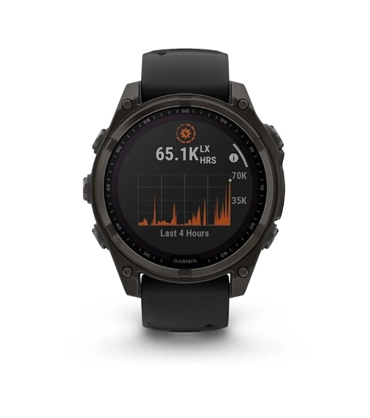 Умные часы Garmin Fenix 8, 1.6' AMOLED, Wi-Fi, Bluetooth, NFC, 100м, серый / черный