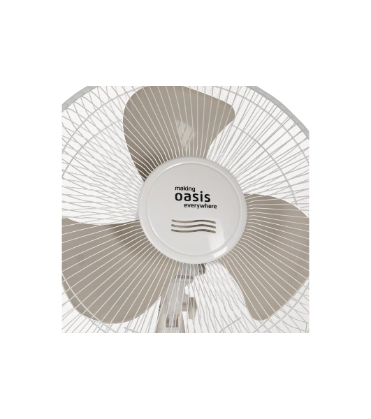 Вентилятор Oasis VF-40PWG белый/серый, напольный, 40 Вт, 3 скорости, 40 см (4 шт. в коробке)