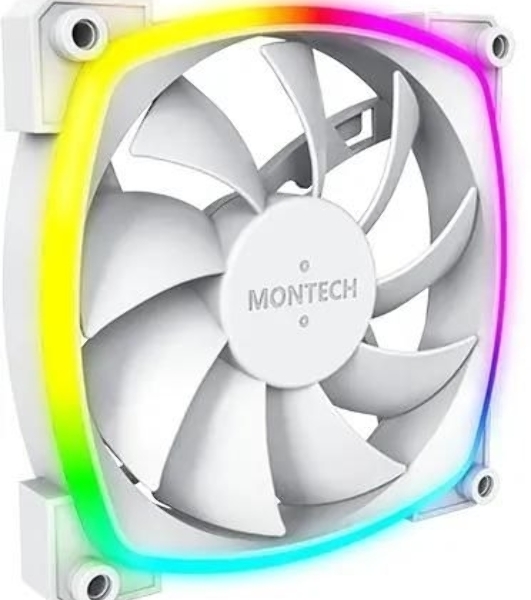 Вентилятор для корпуса MONTECH AX120 PWM белый, 120 мм, 1600 об/мин, 27 дБ, 4 pin