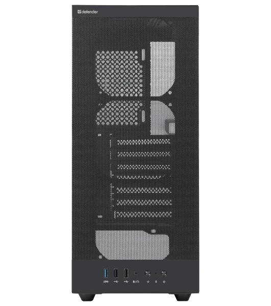 Компьютерный корпус Defender RaptorX черный, ATX, USB3.0, w/o fans