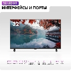 Телевизор Haier 32' 32 LED H1 черный LED HD 60Hz Smart TV Android 1GB/16GB, фото2