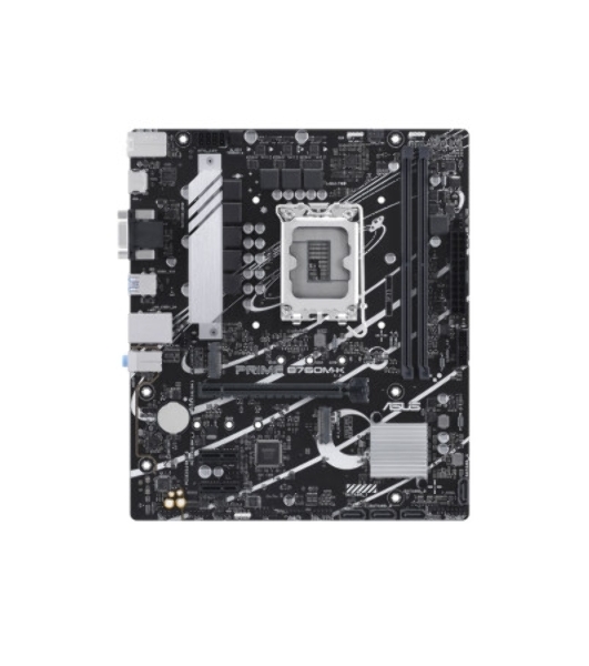 Материнская плата ASUS PRIME B760M-K, LGA 1700, Intel B760, 2xDDR5, 4xSATA, 2xM.2, 1xPCIe 4.0 x16, 2xPCIe x1, 1xHDMI, 1xVGA, 1x 2.5Gb LAN, 2xUSB-A 3.2 Gen 1, 2xUSB-A 2.0, 3x3.5 мм, 7.1, mATX