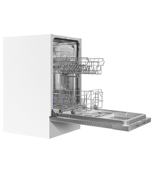 Встраиваемая посудомоечная машина HOMSAIR DW44L-2, серебристый, 44.8 см, 9 компл., 49 дБ, класс A++
