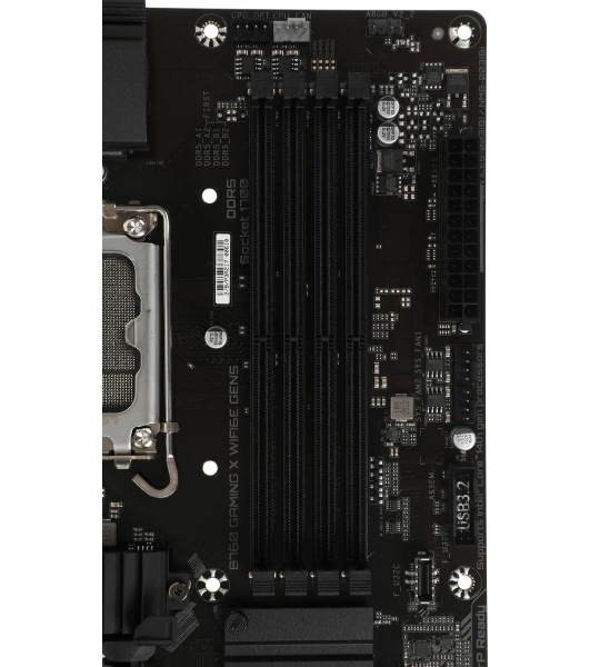 Материнская плата Gigabyte B760 GAMING X WIFI6E GEN5, LGA1700, Intel B760, 4xDDR5, 4xSATA, 3xM.2, 1xPCIe 5.0 x16, 2xPCIe 3.0 x1, 1xHDMI, 1xDP, 1x2.5Gb LAN, Wi-Fi 6E, Bluetooth 5.3, 1xUSB-C 5Gbps, 1xUSB-A 10Gbps, 1xUSB-A 5Gbps, 5xUSB-A 2.0, 6x3.5 мм, 7.1, ATX