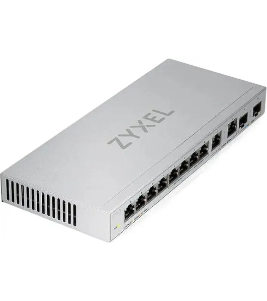 Коммутатор Zyxel XGS1010-12-ZZ0102F 8x1 Гбит/с 2x2.5 Гбит/с 2SFP+ неуправляемый