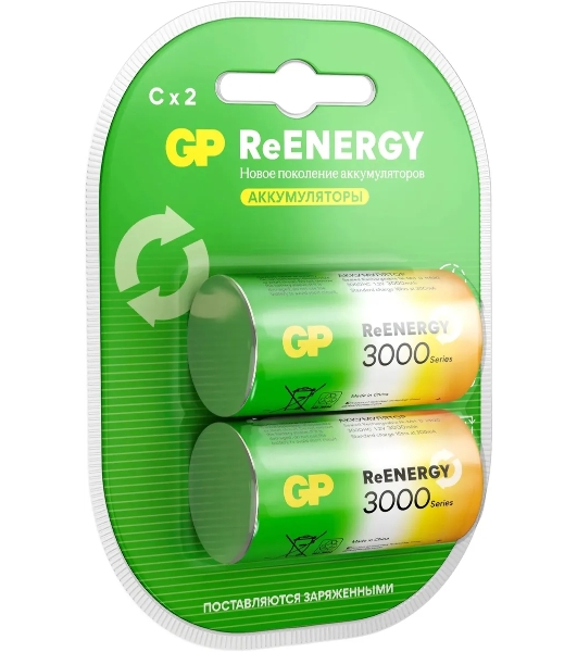 Аккумулятор GP 300CHC C NiMH 2000mAh (2шт)