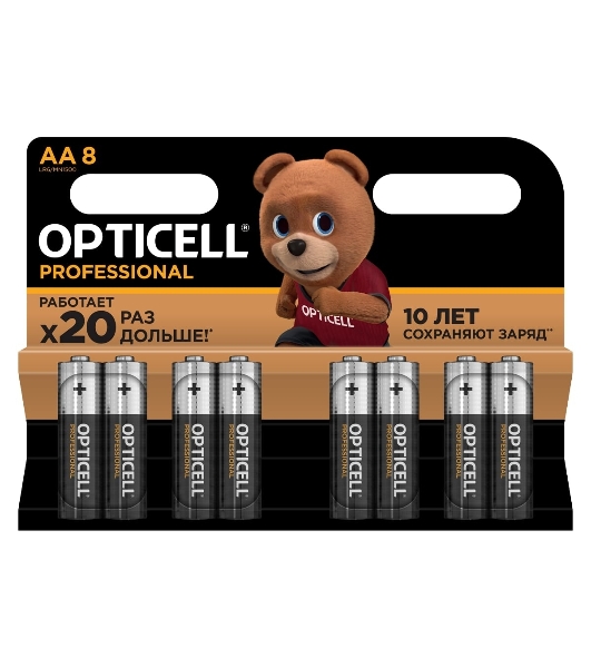 Батарея Opticell Professional AA AA (8шт) блистер