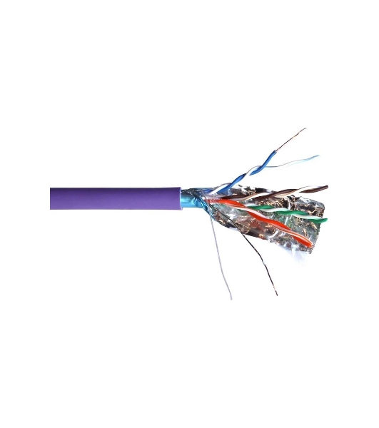 Кабель информационный Lanmaster TWT-5EFTP-NGLS cat.5e FTP 4 пары 24AWG нг(А)-LS внутренний 305м фиолетовый