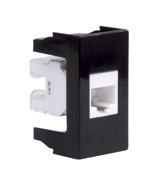 Розетка компьютерная DKC Viva 45238 1-м 1 мод. RJ45 кат.5E черный