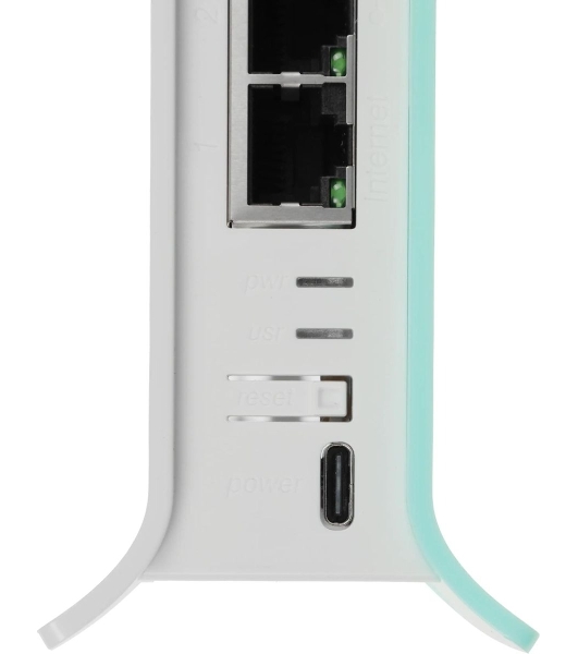 Роутер беспроводной MikroTik hAP ax lite (L41G-2AXD) AX600 10/100/1000BASE-TX голубой