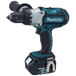 Дрель Makita DDF451RFE аккумуляторная DDF451RFE 18В,2х3Ач Li-ion,БЗП-13мм,0-300\600\1700об\м,80\40Нм,2.1кг,чем, фото 1