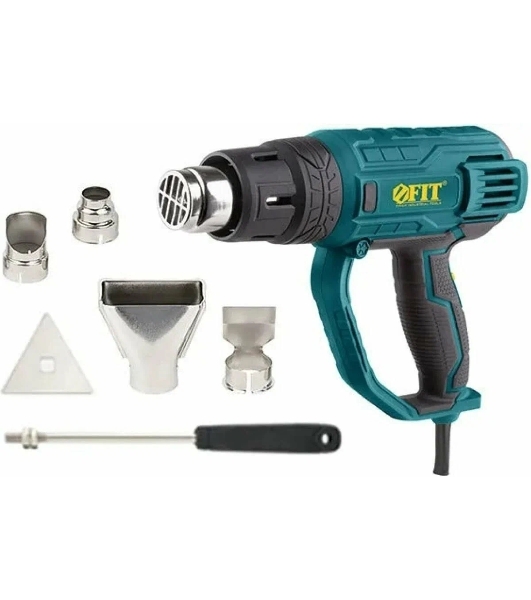Фен технический FIT HG-2003 2000 Вт, 350/600 °C, 300/500 л/мин, рез. накл., коробка