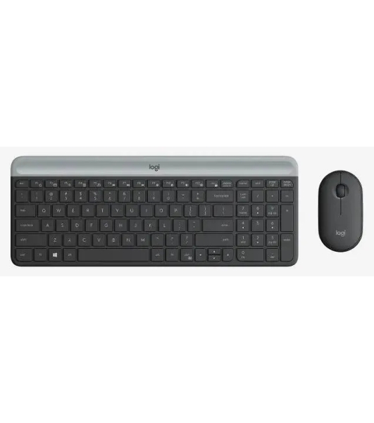 Комплект клавиатура+мышь Logitech MK470 беспроводной, USB, 1000 DPI, чёрный