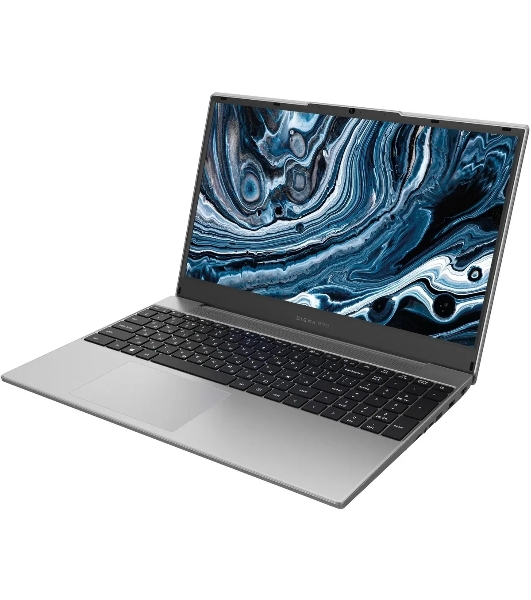 Ноутбук Digma Pro Breve серебристый DN15R5-ADXW09 Ryzen 5 7430U 16Gb SSD 512Gb AMD Radeon 15.6' IPS FHD (1920x1080) Windows 11 Professional WiFi BT Cam 4500mAh