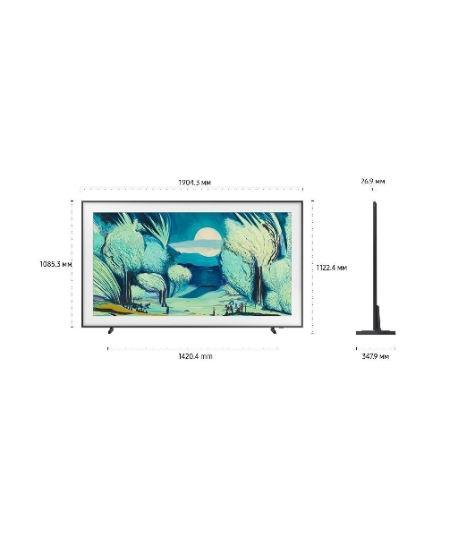 Телевизор Samsung 85' QE85LS03FAUXRU черный Q-LED 120Hz Smart TV