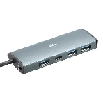 USB-концентратор Digma HUB-3U3.0С-UC-G, USB-C, USB 3.0 4 порта, USB, фото 1