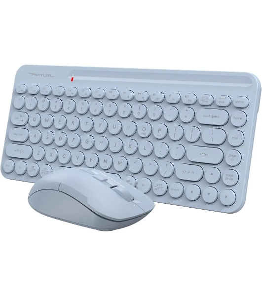 Комплект клавиатура+мышь A4Tech FStyler FG3200 Air Blue беспроводной, USB, 2000 DPI, голубой