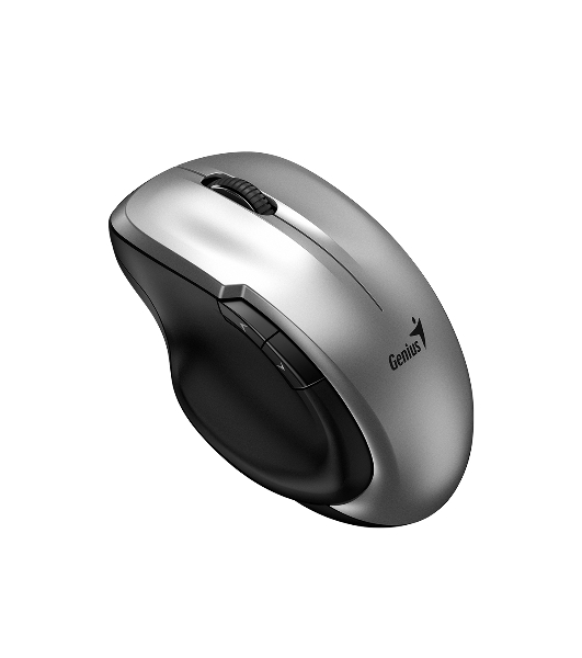 Мышь беспроводная Genius Ergo 8200S серебристый, 1200 dpi, радиоканал, USB, кнопки - 5