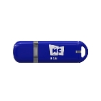 Флешка USB MORE CHOICE МФБ8 Blue (4620202558633), 8GB, USB 2.0, R/W 15/6, синий, фото 1