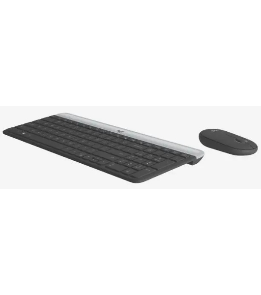 Комплект клавиатура+мышь Logitech MK470 беспроводной, USB, 1000 DPI, чёрный