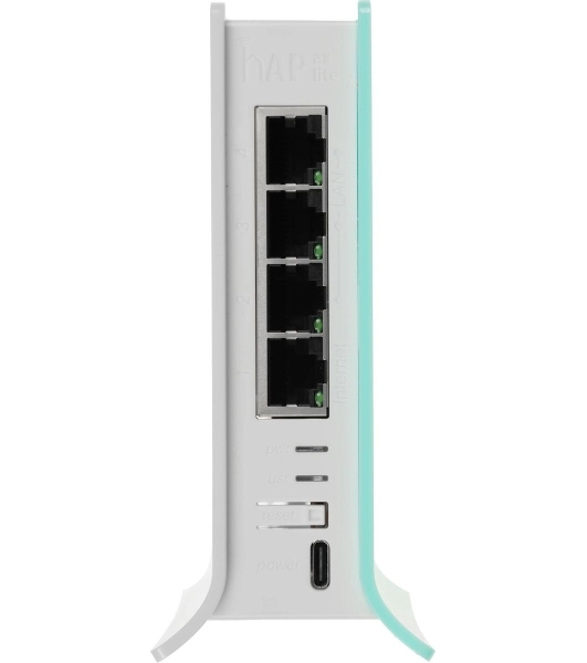 Роутер беспроводной MikroTik hAP ax lite (L41G-2AXD) AX600 10/100/1000BASE-TX голубой