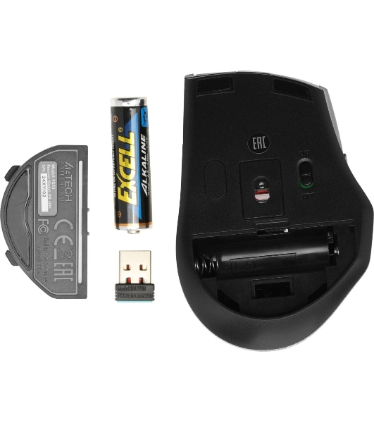 Мышь беспроводная A4Tech Fstyler FG35 золотистый/черный, 2000 dpi, радиоканал, USB, кнопки - 6