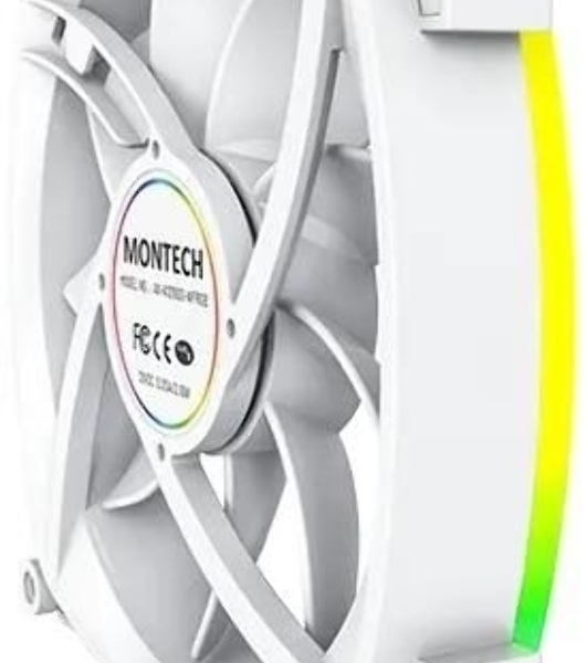 Вентилятор для корпуса MONTECH AX120 PWM белый, 120 мм, 1600 об/мин, 27 дБ, 4 pin