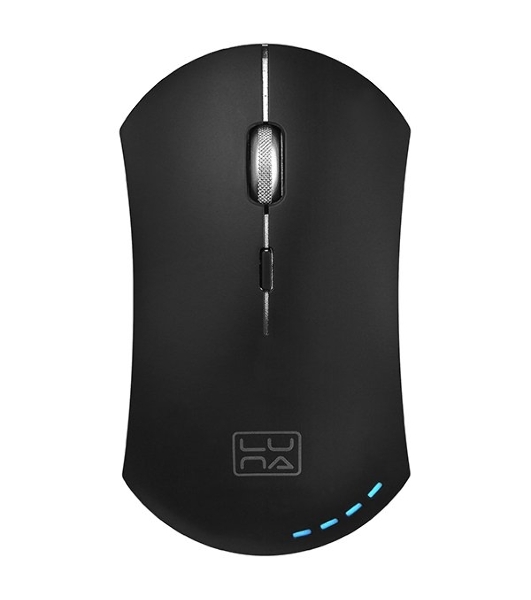 Мышь беспроводная Qumo Office Luna M74 черный, 1600 dpi, радиоканал, USB, кнопки - 6