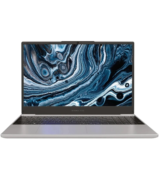 Ноутбук Digma Pro Breve серебристый DN15R5-ADXW09 Ryzen 5 7430U 16Gb SSD 512Gb AMD Radeon 15.6' IPS FHD (1920x1080) Windows 11 Professional WiFi BT Cam 4500mAh