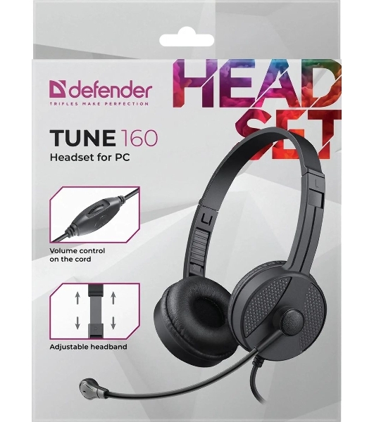 Гарнитура Defender Tune 160 чёрный, проводная