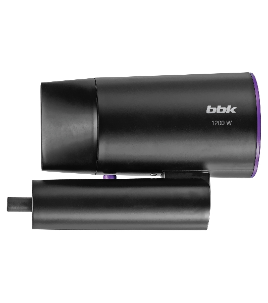 Фен BBK BHD1202 черный, 1200 Вт, компактный