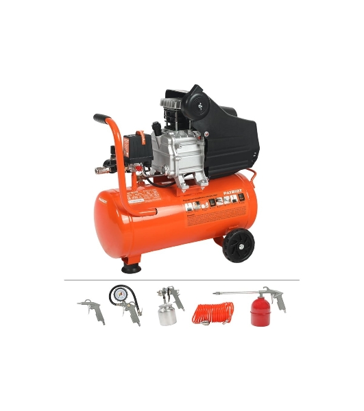 Компрессор Patriot EURO 24-240K + набор пневиоинструмента KIT 5В1.5кВт 220В 240л/мин 24л